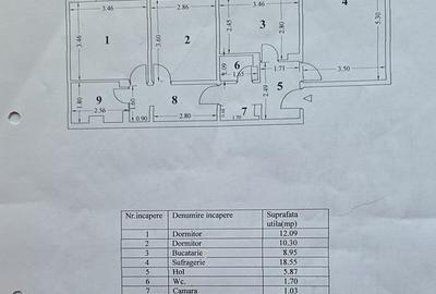 Apartament 3 camere , Balada - Casa de Cultura - 14