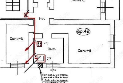 Apartament 3 camere decomandate, Sibiu, Cartier ?trand, Et.1 - 3