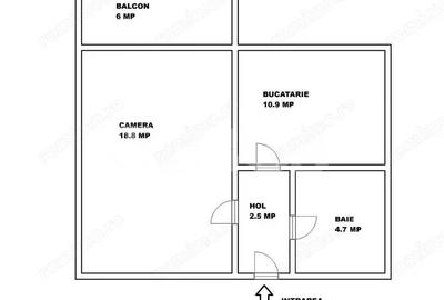 Garsoniera decomandata de vanzare balcon parcare Alma Turnisor - 9
