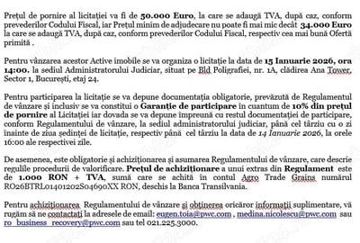 Anunt de vanzare active imobile loc DOROBANTU, CONSTANTA - 1