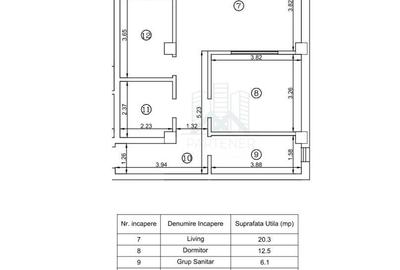 Apartament cu 2 camere în Valea Lupului - 9