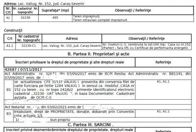 Casă cu 3 camere cu Teren 495 Mp în Văliug