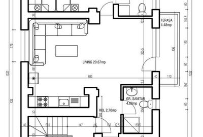 Casă cu 4 camere în Central - 1