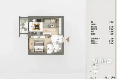 Apartament de 2 Camere | Mutare in Februarie – Theodor Pallady - 2