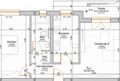 Apartament cu 2 camere decomandat în Girocului - 1