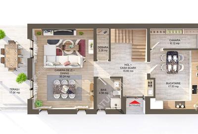 Casă cu 4 camere cu Teren 495 Mp în Tineretului - 5