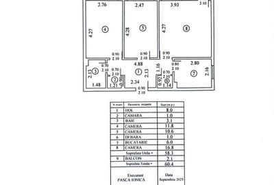 Titan- 3min metrou| Ap. decomandat cu 3 camere in bl. rebilitat! - 1