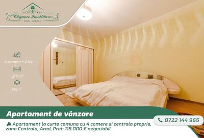 Apartament cu 4 camere semidecomandat, mobilat în Central