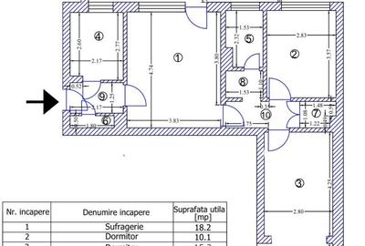 Apartament cu 3 camere semidecomandat în Cotroceni - 7