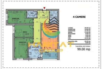 Apartament cu 4 camere decomandat, mobilat în Brâncoveanu - 9