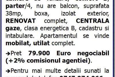 Apartament cu 2 camere semidecomandat în Casa de Cultură - 10