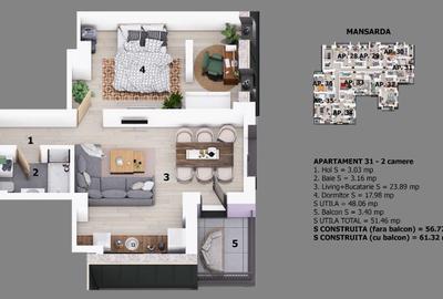 Apartament 2 camere - Direct Dezvoltator ULTRACENTRAL ! - 4