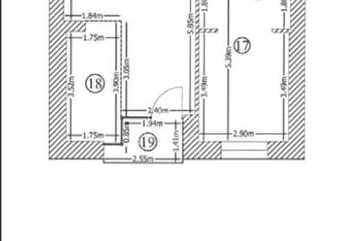 Apartament cu 2 camere semidecomandat, mobilat în Tei