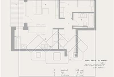 Apartament cu 2 camere nedecomandat în Turnișor - 6