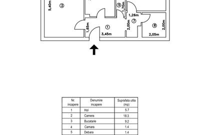 Apartament cu 2 camere decomandat, mobilat în Gorjului - 19