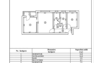 Aapartament 3 camere nedecomandat Tomis Nord - 8