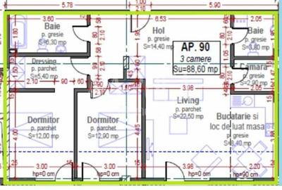 Apartament 3 camere de vanzare in Marasti, Cluj Napoca - 2