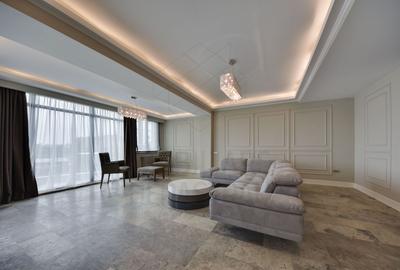 Penthouse cu 4 camere semidecomandat în Barbu Văcărescu - 2