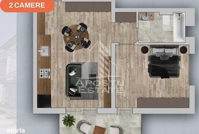 Apartament cu 2 camere în Giroc