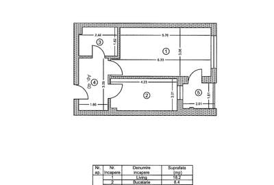 Garsonieră decomandată, mobilată în Olteniței - 7