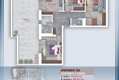 Apartament 3 camere cu Terasa - zona Pallady - 8