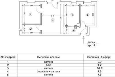 Apartament 3 camere, mobilat, utilat, Ghimbav, Brasov - 8
