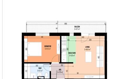 Apartament cu 2 camere în Bragadiru - 1