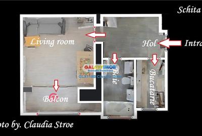 Garsonieră decomandată, mobilată în Lujerului - 8