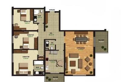 Emerald Residences 4 camere - 15