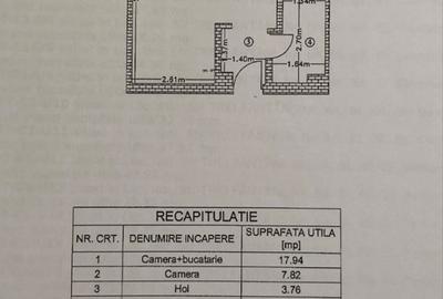 Apartament cu 2 camere semidecomandat în Bucium - 4