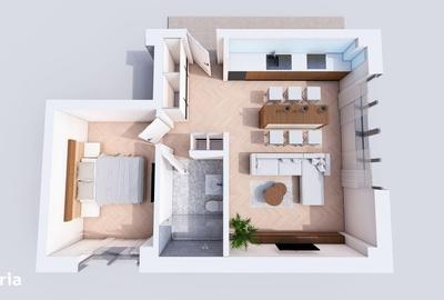 Apartament cu 2 camere  45 mp | 1350 /mp cu parcare inclus? - 5