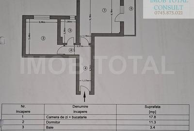 Apartament cu 2 camere decomandat în Trivale - 10