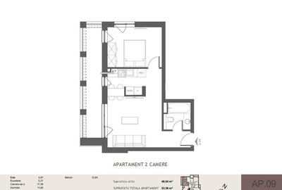 2 camere cu balcon mare, etaj 1/5 posibilitate decomandare, Flore?ti - 7