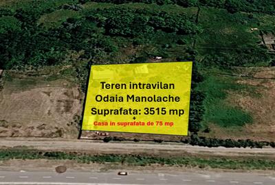 Teren intravilan de 3515 mp, în Odaia Manolache - 3