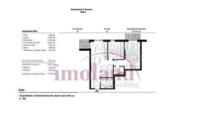 Apartament cu 3 camere în Nord