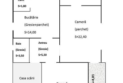 Apartament cu 3 camere semidecomandat în Andrei Mureșanu - 11