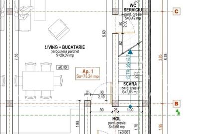Casă cu 3 camere cu Teren 100 Mp în Central