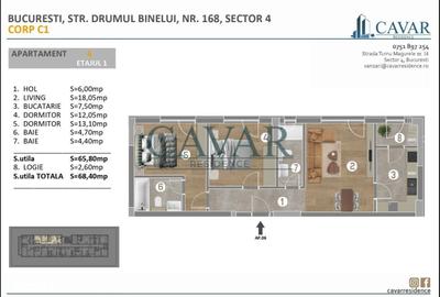 Apartament cu 3 camere în Măgurele - 3