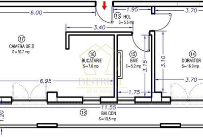 Apartament cu 2 camere semidecomandat în Aradului - 10