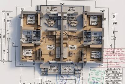 Duplex cu 3 camere cu Canalizare în Popas Păcurari - 14