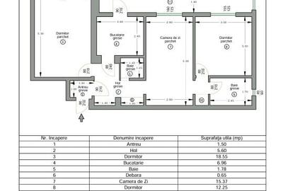 Apartament cu 3 camere decomandat în Exterior Vest