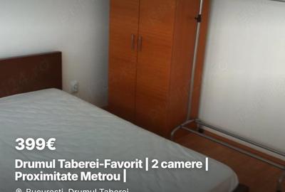 Apartament cu 2 camere decomandat, mobilat în Drumul Taberei