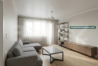Apartament cu 2 camere semidecomandat, mobilat în Mănăștur