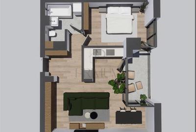 Apartament cu 2 camere semidecomandat în Central - 6