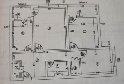 Apartament cu 3 camere decomandat în Central - 2
