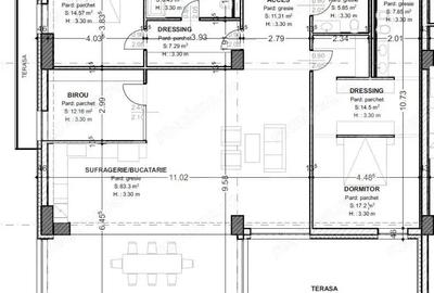 Penthouse de vanzare, cu 4 camere, 180 mp + terasa 47 mp, zona Centrala - 1