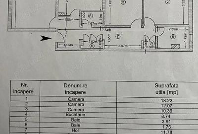 Apartament cu 3 camere decomandat în Siderurgiștilor - 1