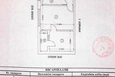 Apartament cu 2 camere semidecomandat în Central