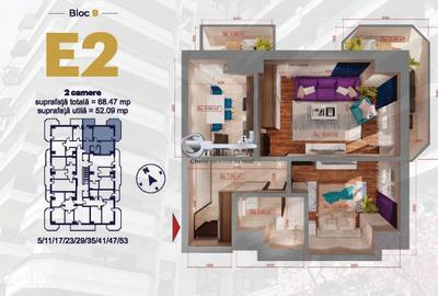 Apartament cu 2 camere în Albești - 8