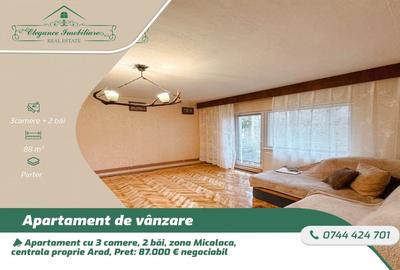 Apartament cu 3 camere decomandat, mobilat în Micălaca - 1